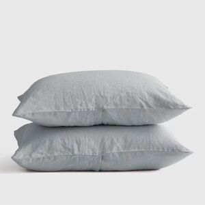 NWOT QUINCE European Linen Sham Set King Mist 3703